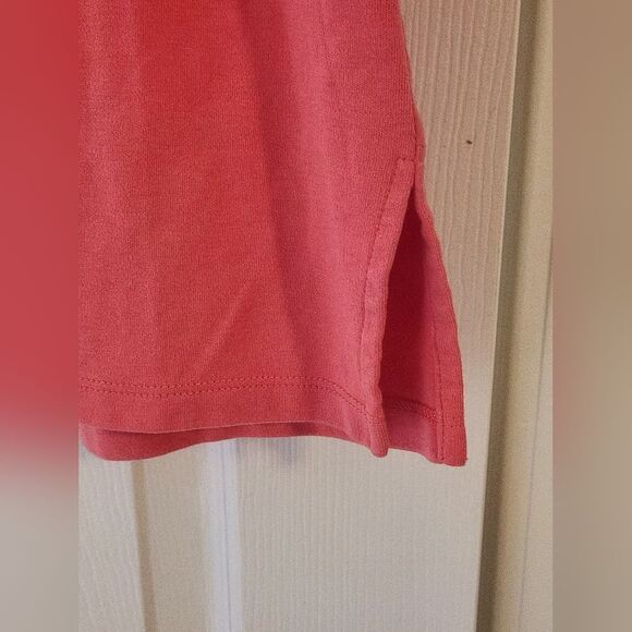 Alfred Dunner M Coral Floral Embroidered Top Sequins ShrtSlve V Neck Women's Top - Picture 7 of 8